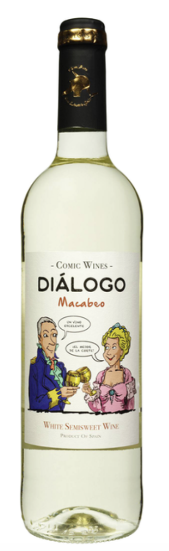 Вино Dialogo Macabeo біле нап/сол 0.75л Іспания 11 %